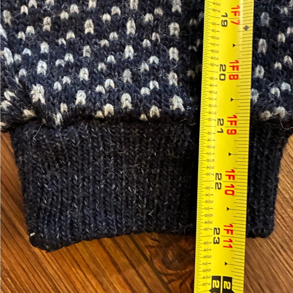 Vintage L.L.Bean Norway Wool Birdseye Nordic Fisherman Jumper Men’s Tall L - Picture 10 of 14